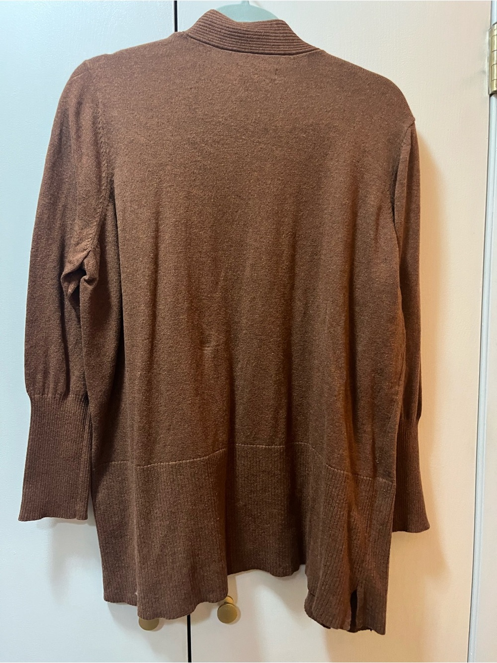 Sonoma Chestnut Brown Open-Front Pocket Cardigan - Picture 7 of 7